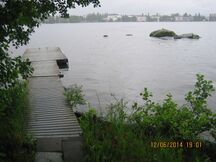 Tervakallion leirintäalueen saunojen laituri (KI 12.6.2014)