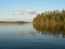 Näkymä Varisniemeltä Takkulanniemen suuntaan.