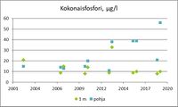 Fosfori on järvissämme useimmiten kasviplanktonin tuotantoa rajoittava minimiravinne. Luonnontilaisissa järvissä fosforipitoisuus on alle 10 µg/l, humusvesissä hieman suurempi. Erittäin rehevissä vesissä fosforia on yli 50 µg/l. Luonnontilaisissa vesissä typpeä on 200-500 µg/l.